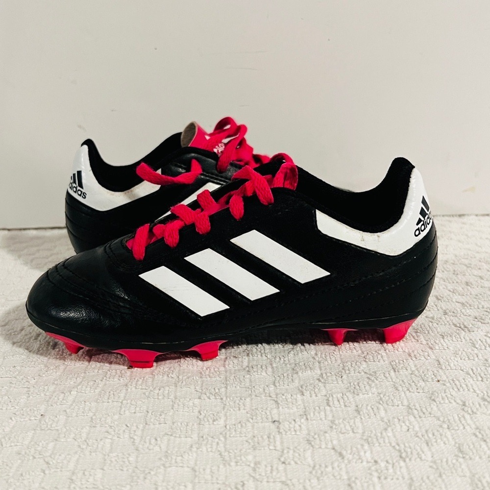 Adidas Black/Red/White Goletto Soccer Cleats Kids Size 12K